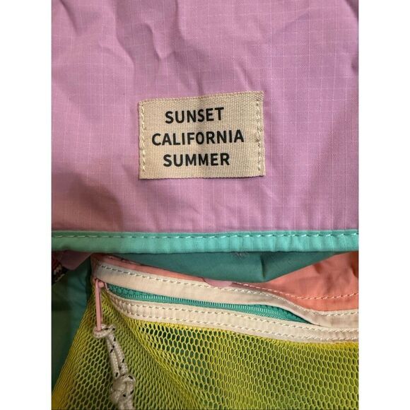 Zara Kids Sunset California Summer Camping Backpack Multicolor Medium - Picture 1 of 9